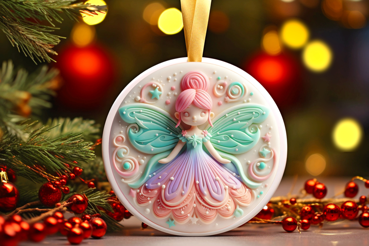 Round Christmass Ornament Sublimation|Clipart