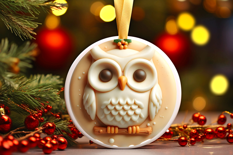 Round Christmass Ornament Sublimation|Clipart