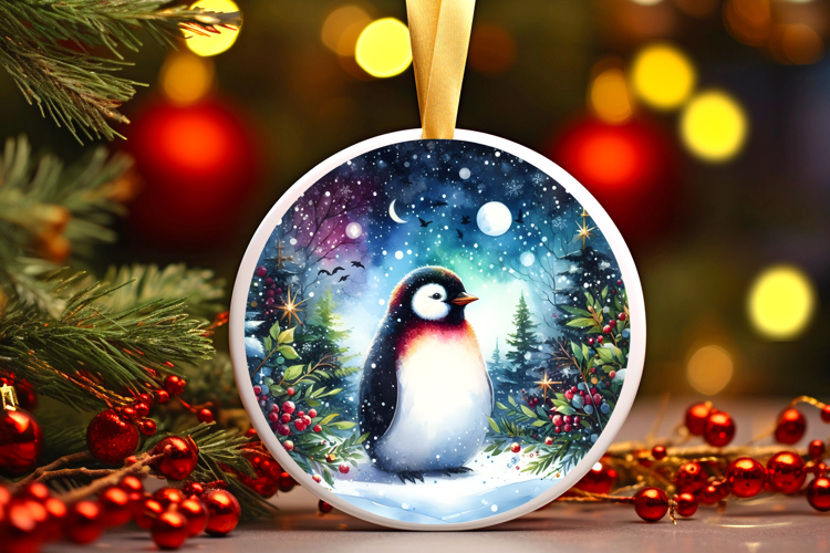 Round Christmass Ornament Sublimation|Clipart