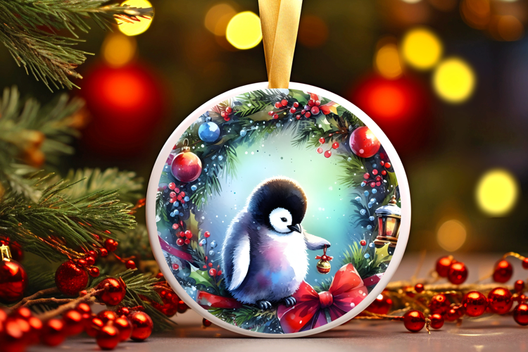 Round Christmass Ornament Sublimation|Clipart