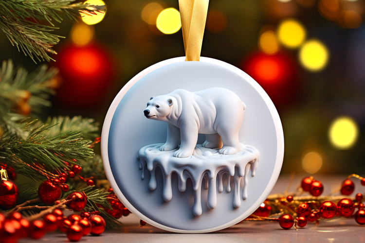 Round Christmass Ornament Sublimation|Clipart