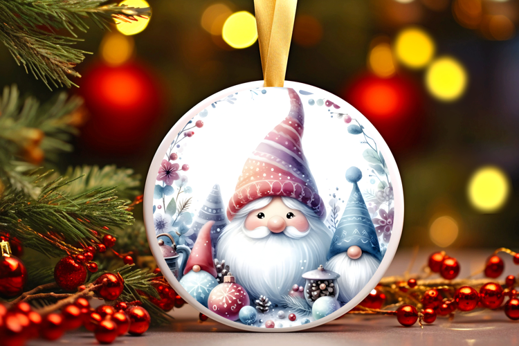Round Christmass Ornament Sublimation|Clipart