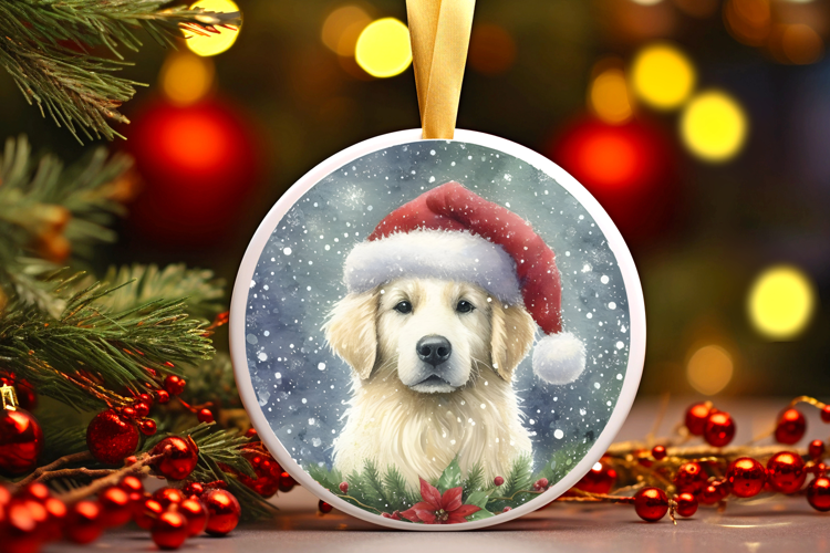 Round Christmass Ornament Sublimation|Clipart