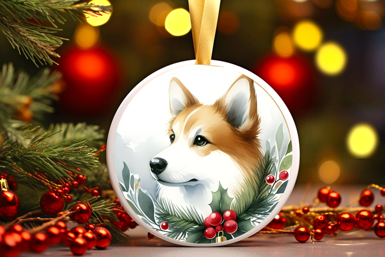 Round Christmass Ornament Sublimation|Clipart