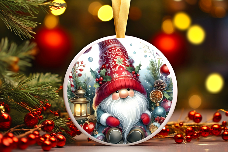Round Christmass Ornament Sublimation|Clipart