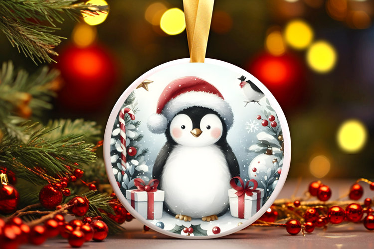 Round Christmass Ornament Sublimation|Clipart