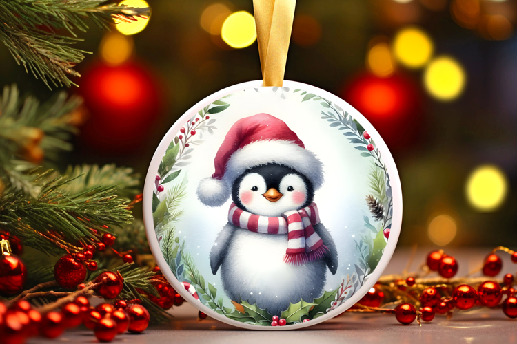 Round Christmass Ornament Sublimation|Clipart