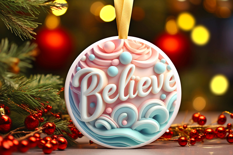 Round Christmass Ornament Sublimation|Clipart