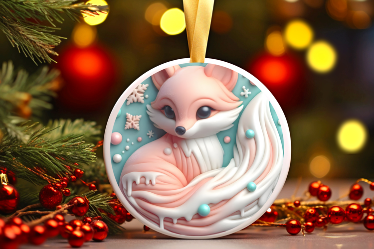 Round Christmass Ornament Sublimation|Clipart
