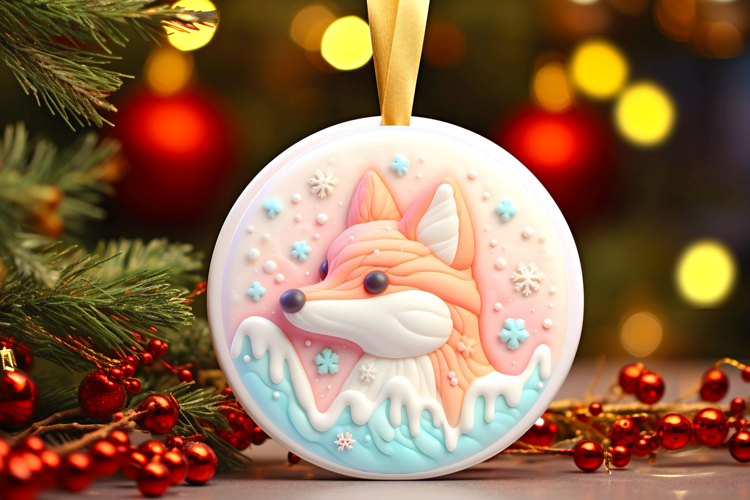 Round Christmass Ornament Sublimation|Clipart