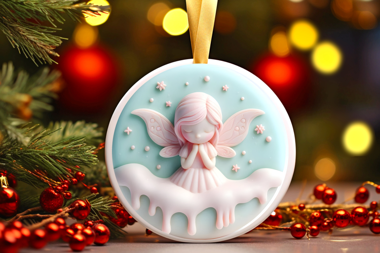 Round Christmass Ornament Sublimation|Clipart