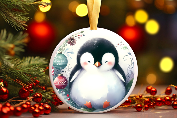 Round Christmass Ornament Sublimation|Clipart