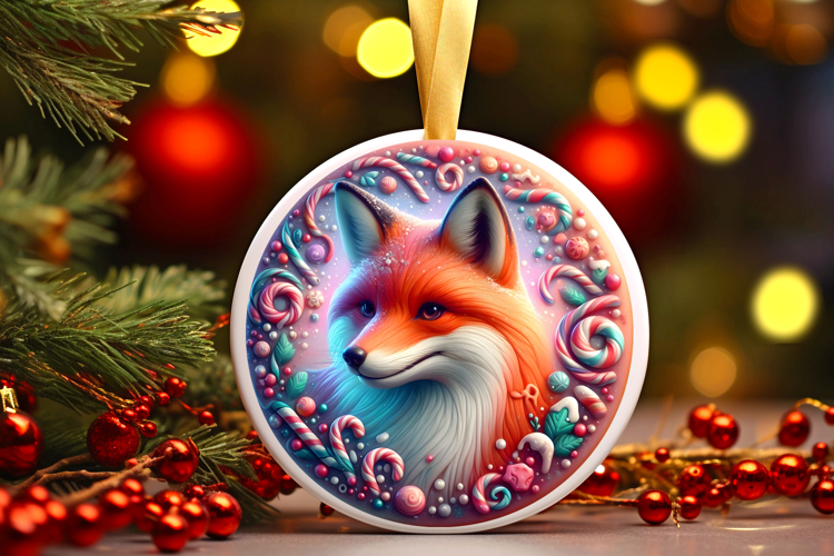 Round Christmass Ornament Sublimation|Clipart