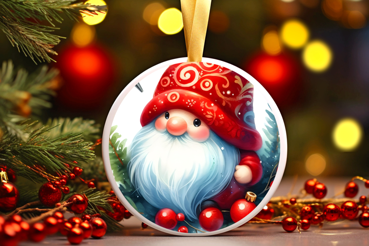 Round Christmass Ornament Sublimation|Clipart