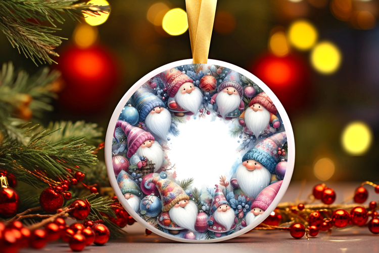 Round Christmass Ornament Sublimation|Clipart
