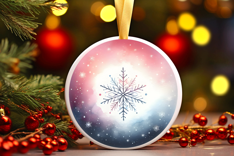 Round Christmass Ornament Sublimation|Clipart