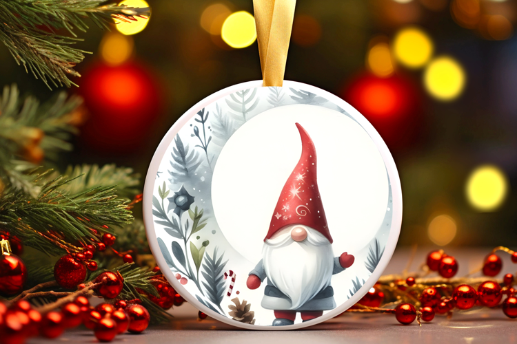 Round Christmass Ornament Sublimation|Clipart