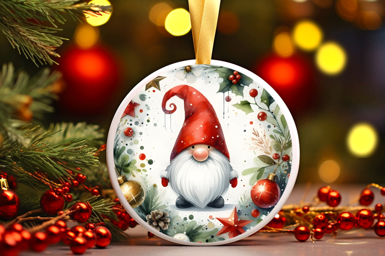 Round Christmass Ornament Sublimation|Clipart