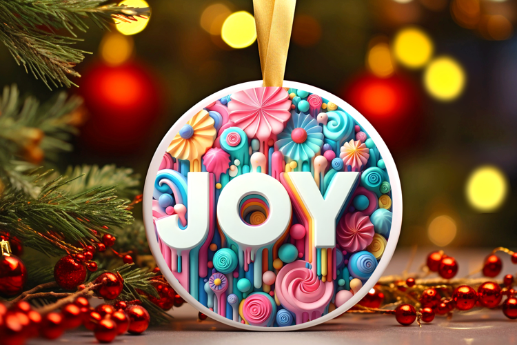 Round Christmass Ornament Sublimation|Clipart