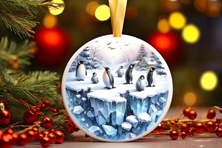 Round Christmass Ornament Sublimation|Clipart