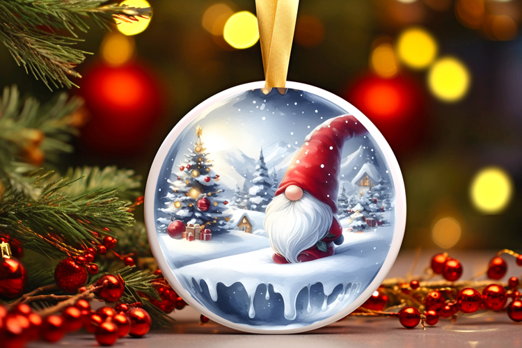 Round Christmass Ornament Sublimation|Clipart