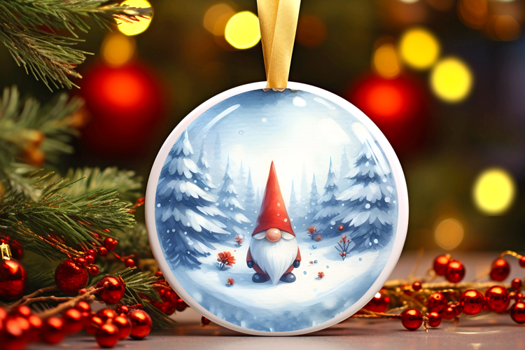 Round Christmass Ornament Sublimation|Clipart