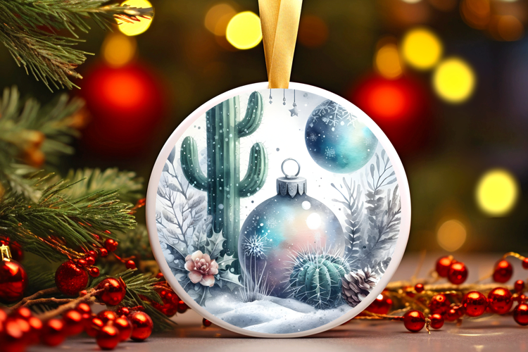 Round Christmass Ornament Sublimation|Clipart