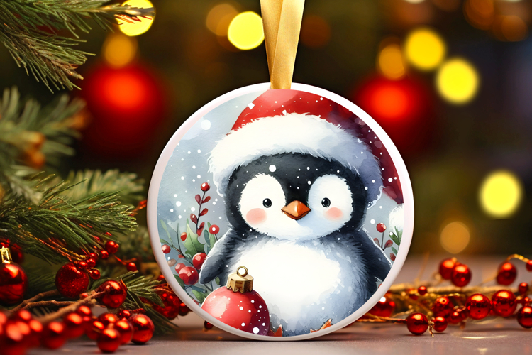 Round Christmass Ornament Sublimation|Clipart