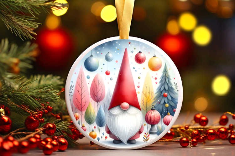 Round Christmass Ornament Sublimation|Clipart
