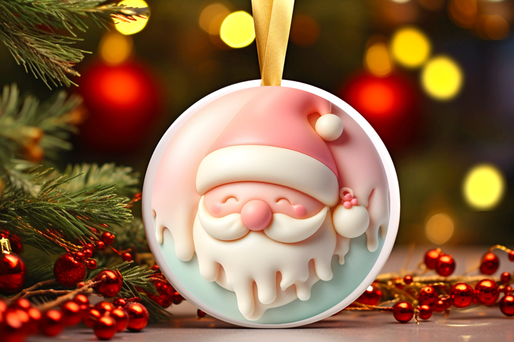 Round Christmass Ornament Sublimation|Clipart