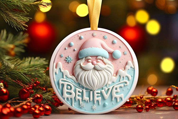 Round Christmass Ornament Sublimation|Clipart