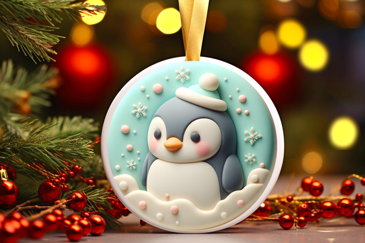 Round Christmass Ornament Sublimation|Clipart