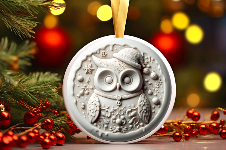 Round Christmass Ornament Sublimation|Clipart