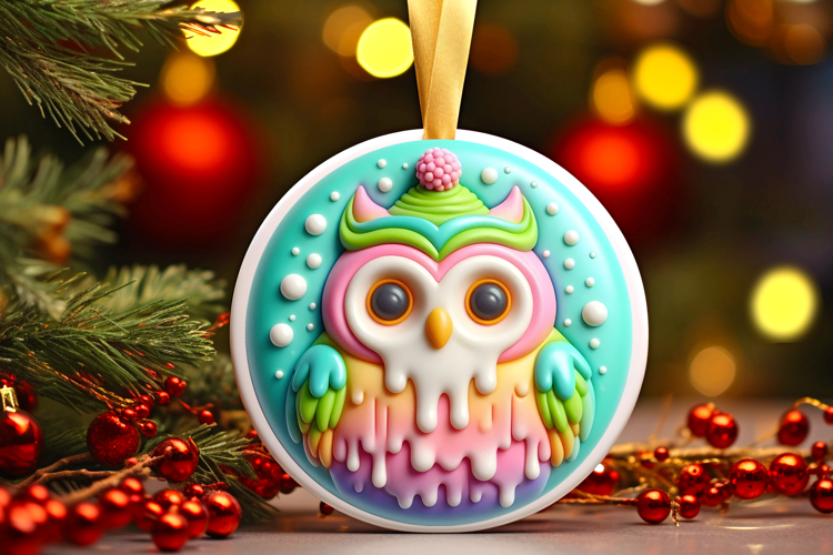 Round Christmass Ornament Sublimation|Clipart