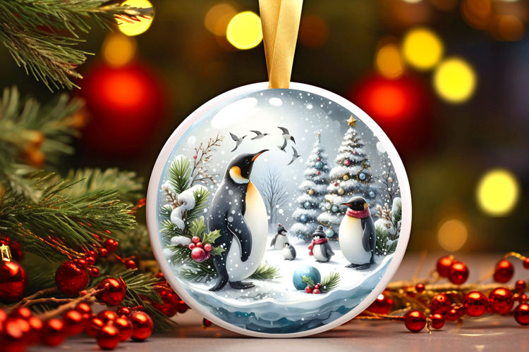 Round Christmass Ornament Sublimation|Clipart