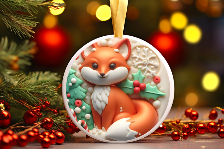 Round Christmass Ornament Sublimation|Clipart
