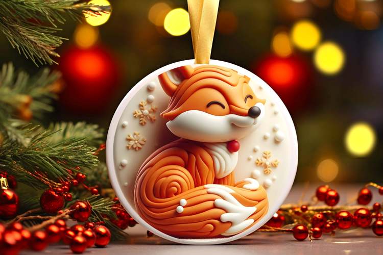 Round Christmass Ornament Sublimation|Clipart