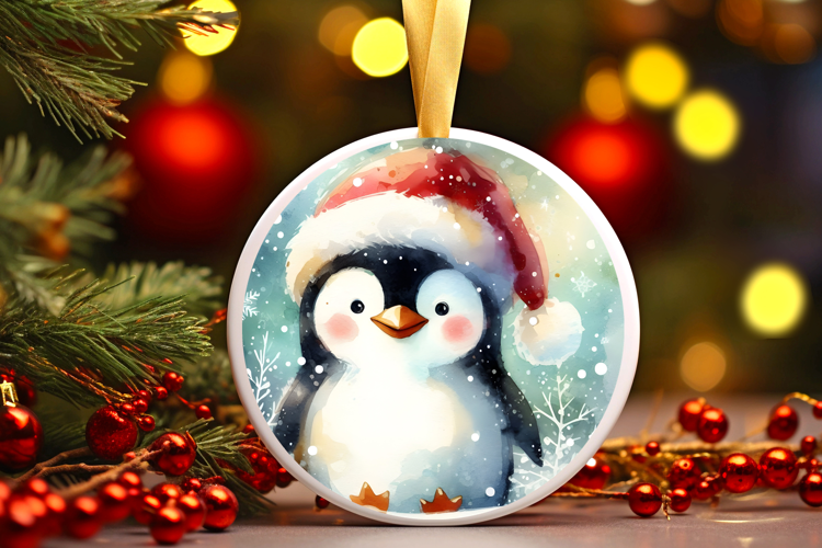 Round Christmass Ornament Sublimation|Clipart