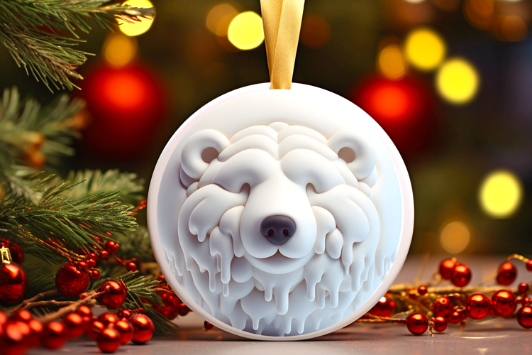 Round Christmass Ornament Sublimation|Clipart