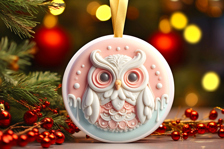 Round Christmass Ornament Sublimation|Clipart