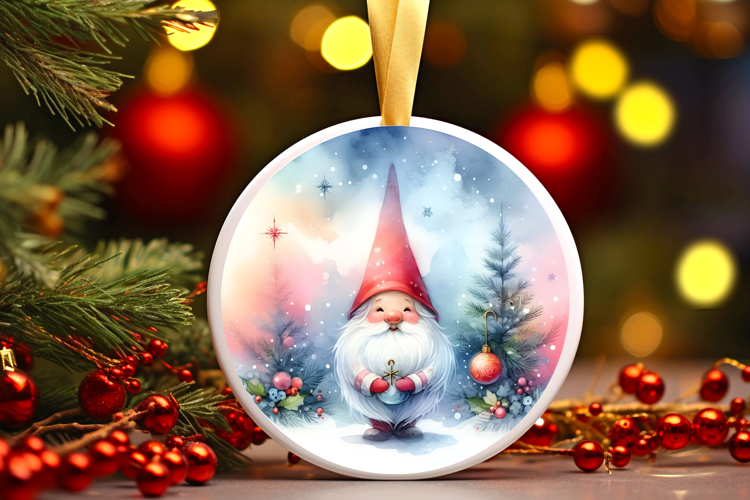 Round Christmass Ornament Sublimation|Clipart