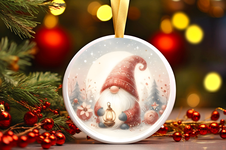 Round Christmass Ornament Sublimation|Clipart