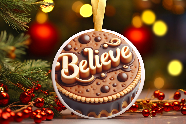 Round Christmass Ornament Sublimation|Clipart