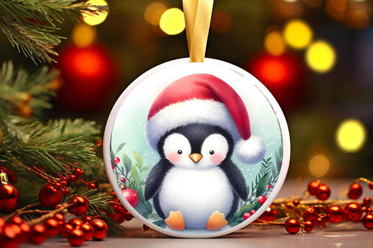 Round Christmass Ornament Sublimation|Clipart