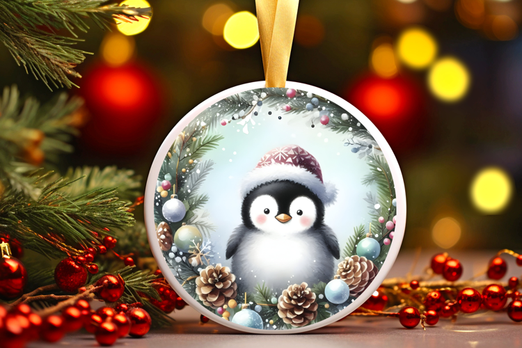 Round Christmass Ornament Sublimation|Clipart