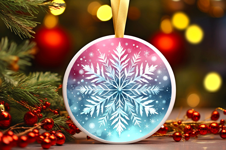 Round Christmass Ornament Sublimation|Clipart