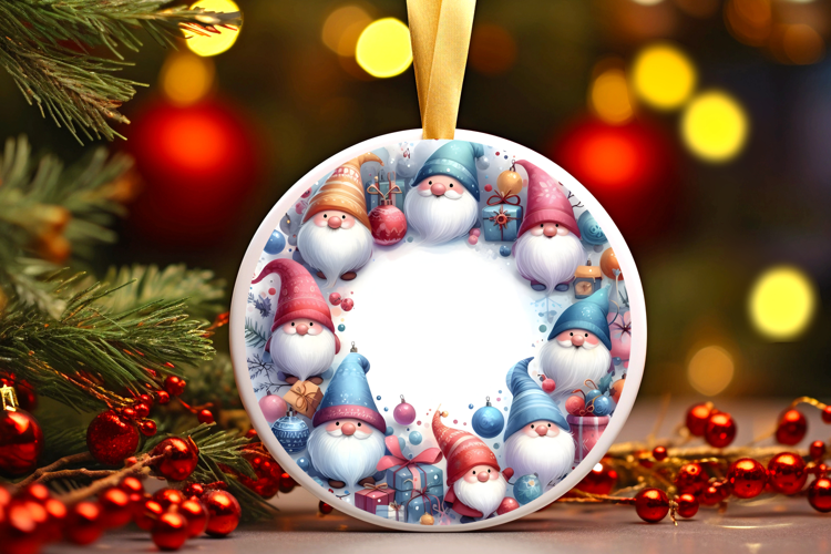 Round Christmass Ornament Sublimation|Clipart