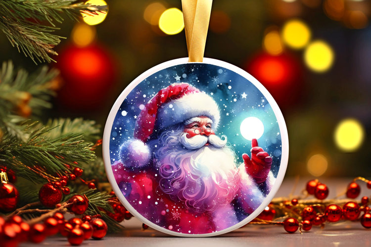 Round Christmass Ornament Sublimation|Clipart