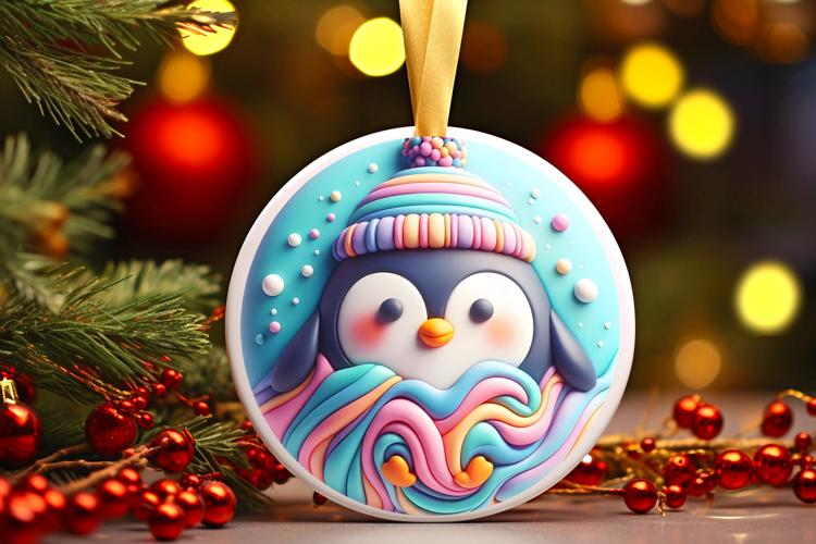 Round Christmass Ornament Sublimation|Clipart