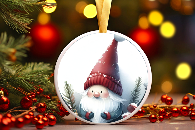 Round Christmass Ornament Sublimation|Clipart